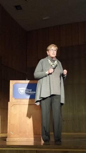 Cathy Hirt gives the keynote address at Tuesdays Goostree Symposium