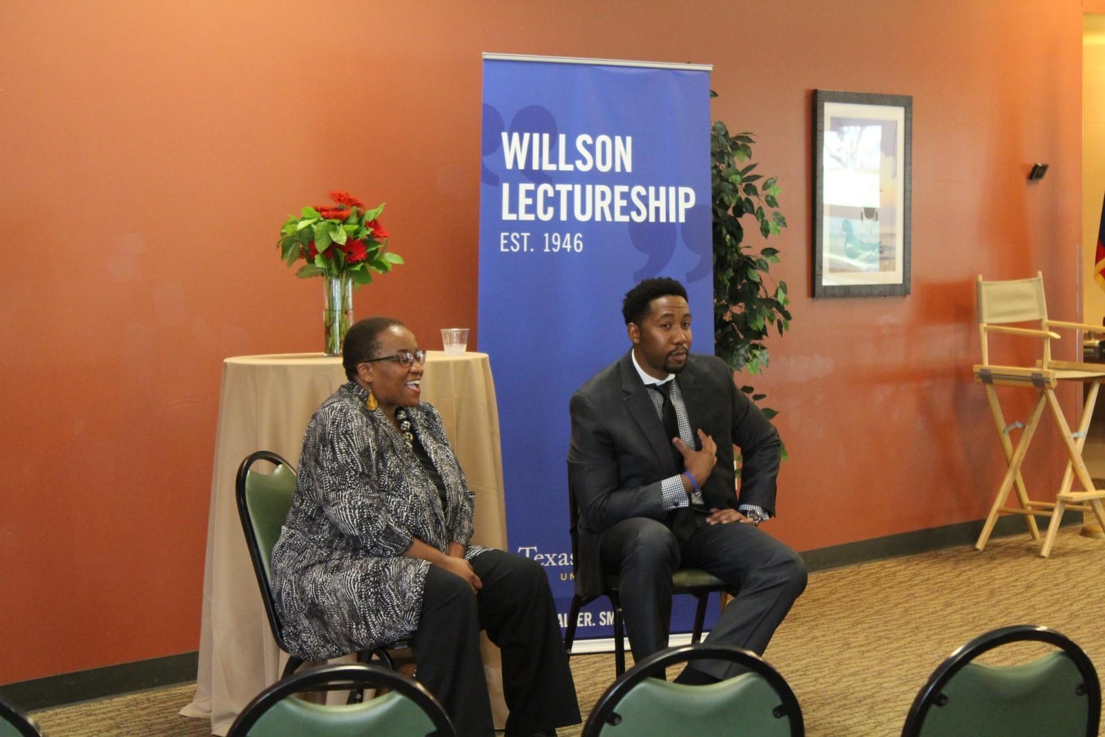 Tutu and Mandela  inspire students, faculty and staff during the Willson Lectureship. Photo by: CJ  Prater