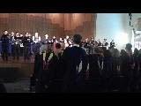 Attendees enjoy the Wesleyan Chamber Singers at convocation. 
Photo by Shaydi Paramore.