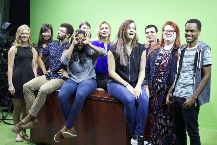 The Rambler Integrated Media Group staff plans to have a fun and productive semester. (Photo by Dr. Kay Colley)