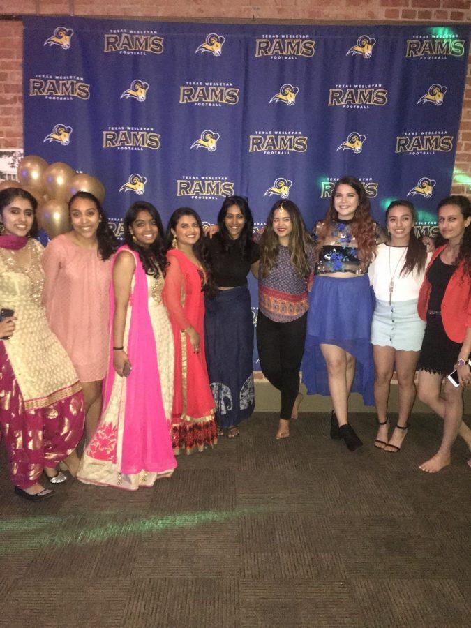 A group of attendees pose at Friday nights Bollywood event.
Photo courtesy of Praneeth Udumalagala
