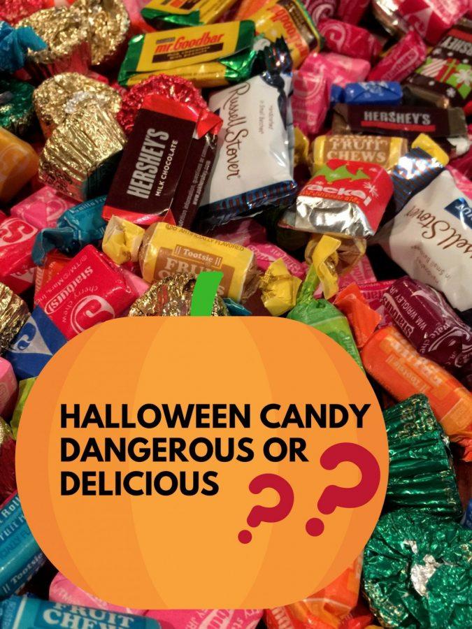 Students recall their parents checking through their candy on Halloween.
Graphic by Hannah Onder