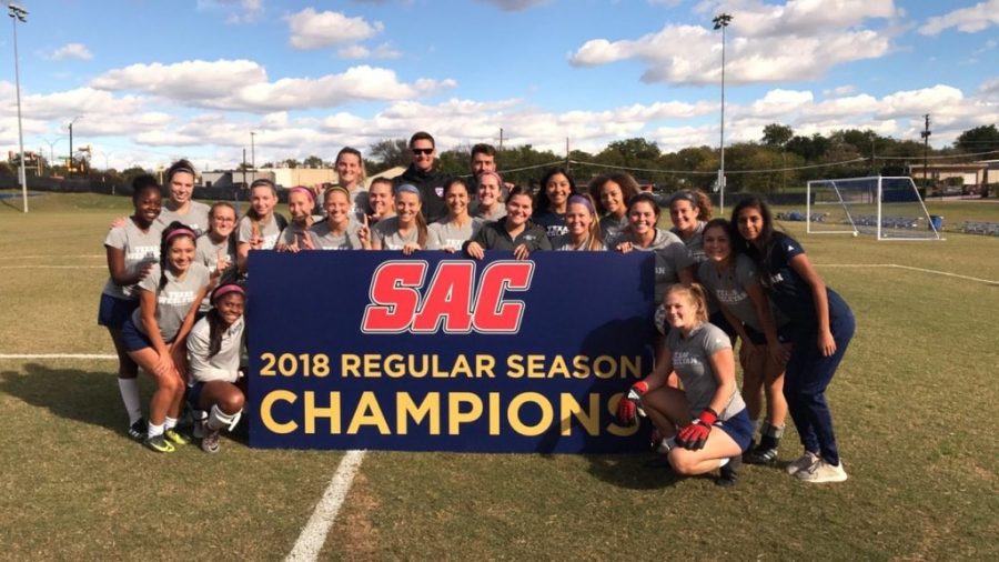 The Lady Rams were named SAC champions after a 1-0 victory against John Brown University on Oct. 25.
Photo contributed by Katelynn Teufel