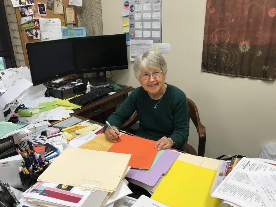 Dr. Jane Moore is retiring after 54 years of teaching at Texas Wesleyan.
Photo by Ashton Willis