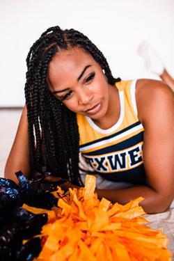 Pyschology major and cheer team captain Iyanna Brown plans to attend Wesleyan’s graduate counseling program to get her master’s degree. Photo courtesy of Iyanna Brown