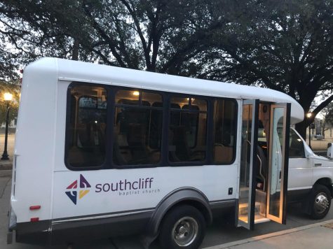 The Baptist Student Ministry is supported by Southcliff Baptist Church, which provides the minibus for the grocery runs.