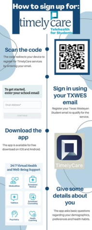 All students are encouraged to sign up for TimelyCare. 