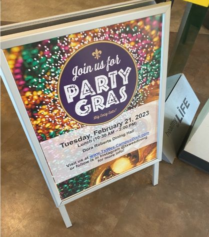 Dora’s Café celebrates Party Gras Lunch Tuesday, February 21, 2023, from 10:30 a.m. - 2:00 p.m.