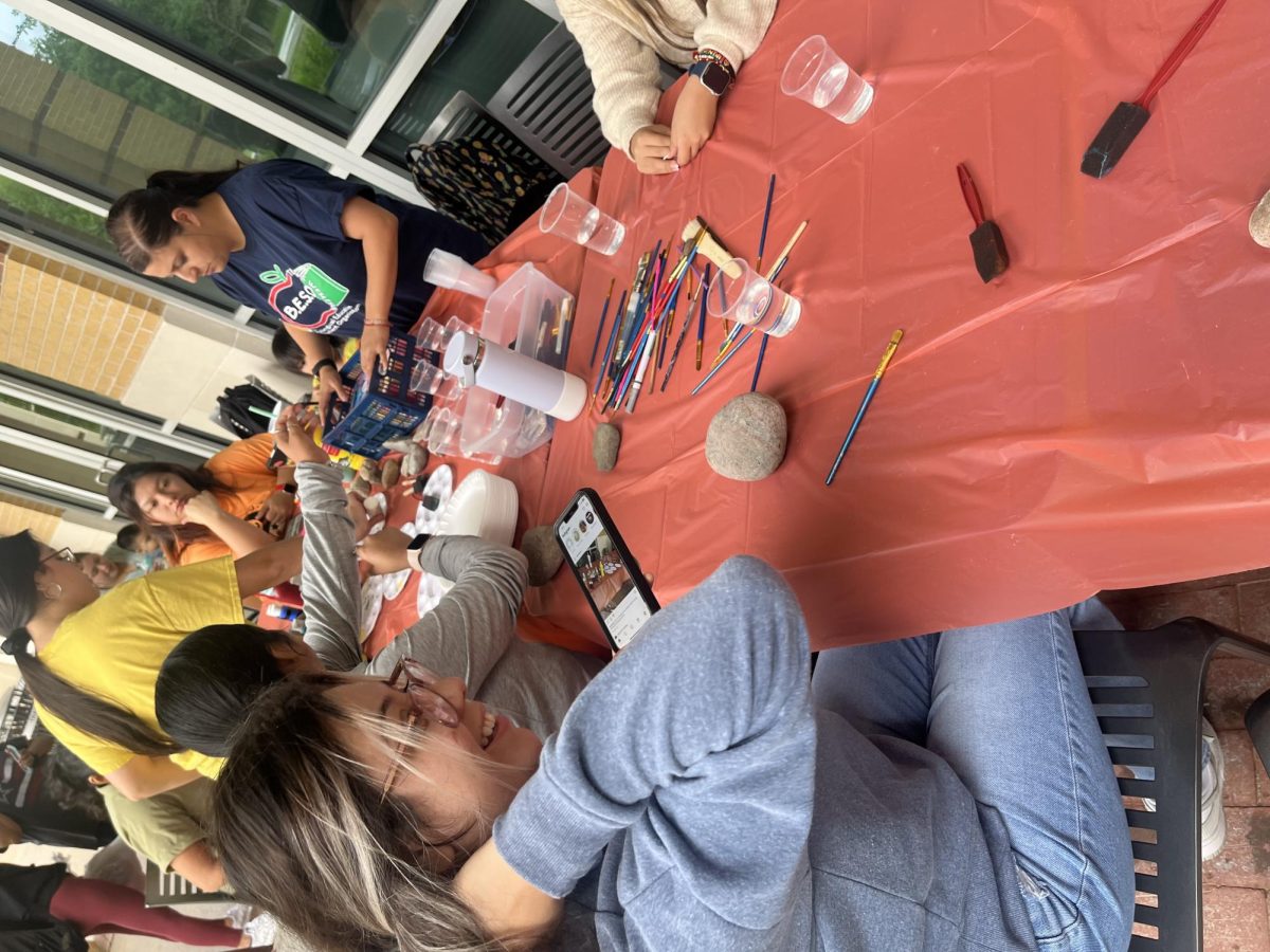 BESO hosts painting night for students in Kay Granger Mall on Oct. 11. 