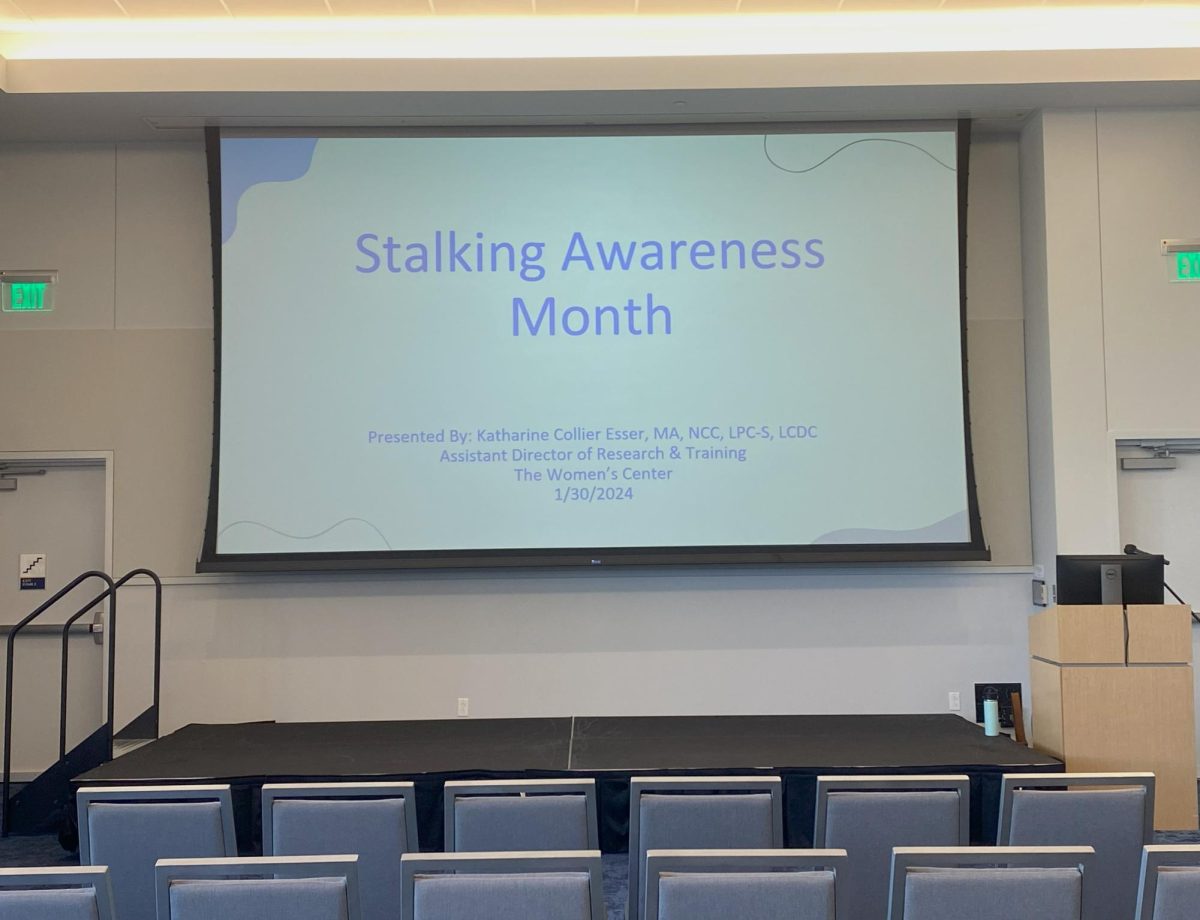 Katherine Collier Esser comes to Texas Wesleyan to host a Stalking Awareness Month Workshop.