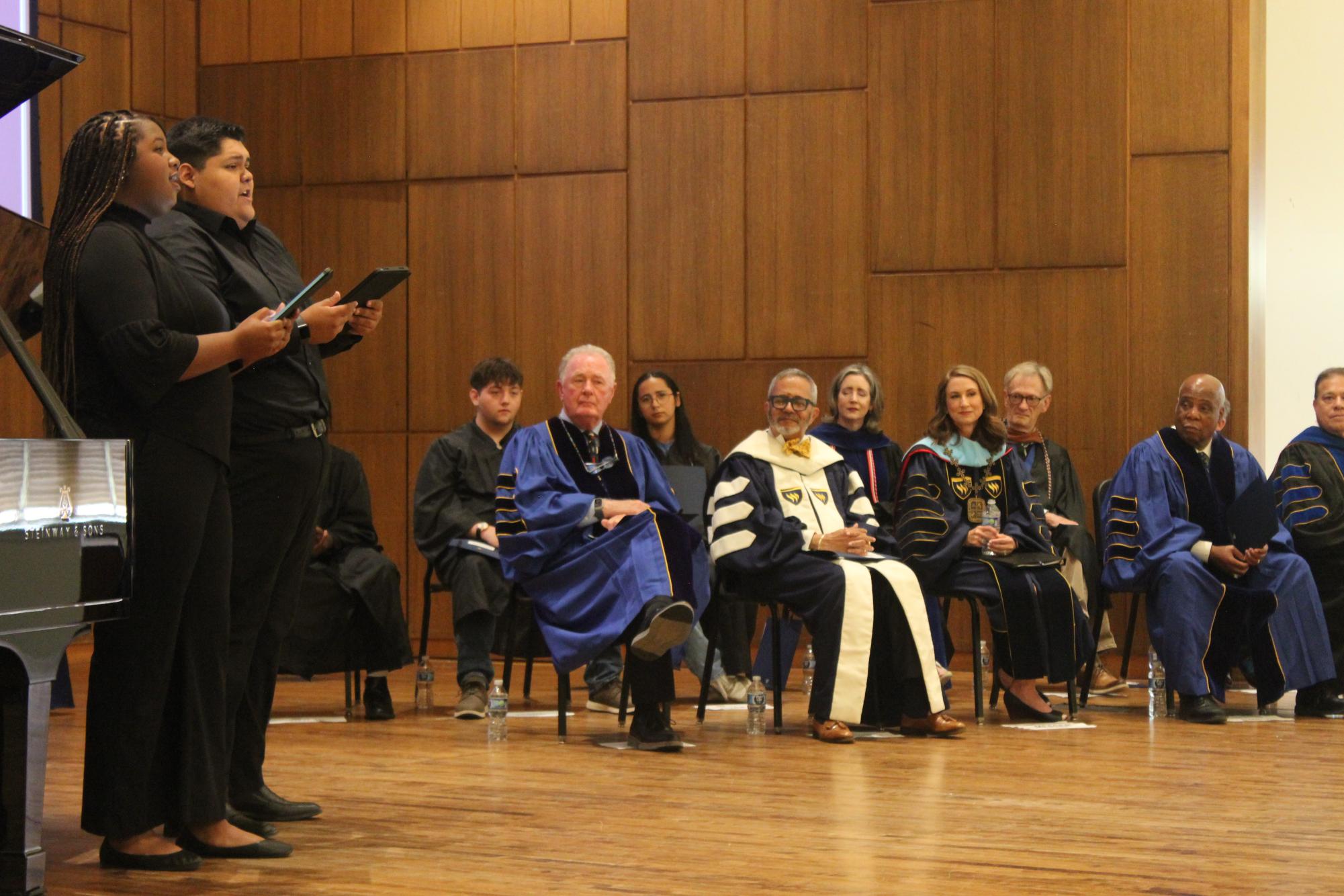 President Messer emboldens students, faculty during convocation speech