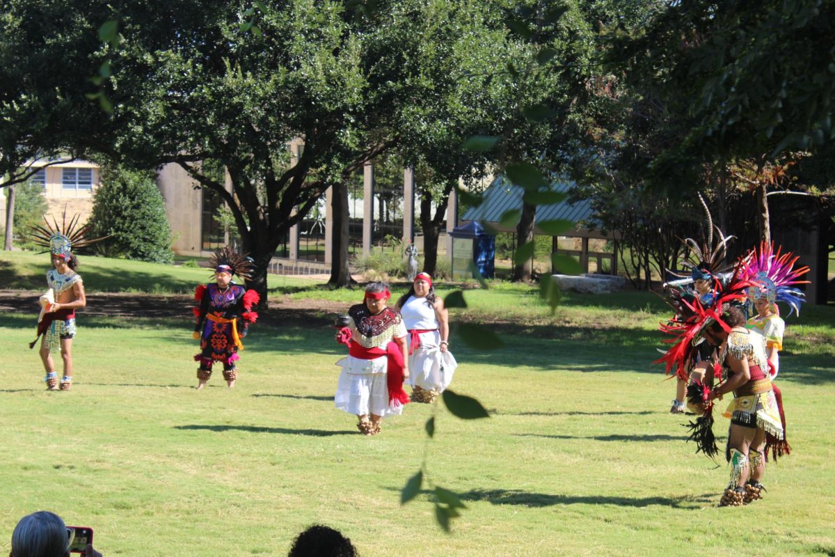 The Ollin Cuauhtli Danza Group performs “the Opening of the Four Directions.”