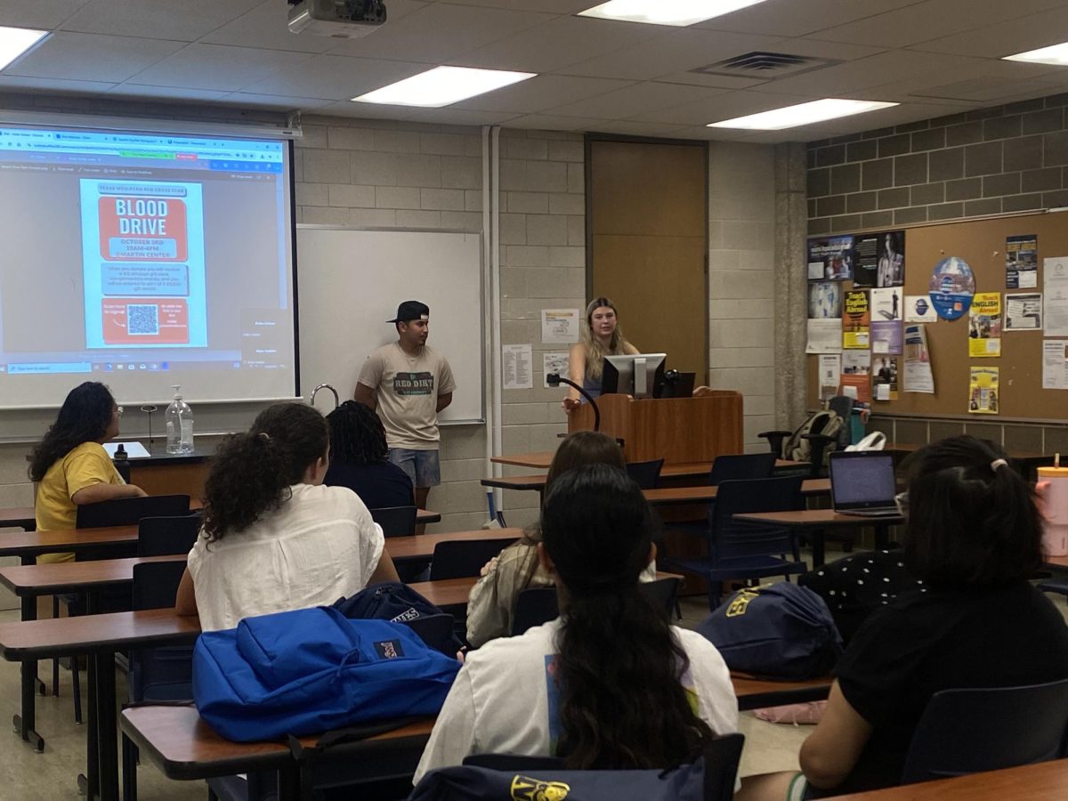 At the end of the first Red Cross club meeting, the president Aidan Salazar introduced the first scheduled blood drive of the semester.  