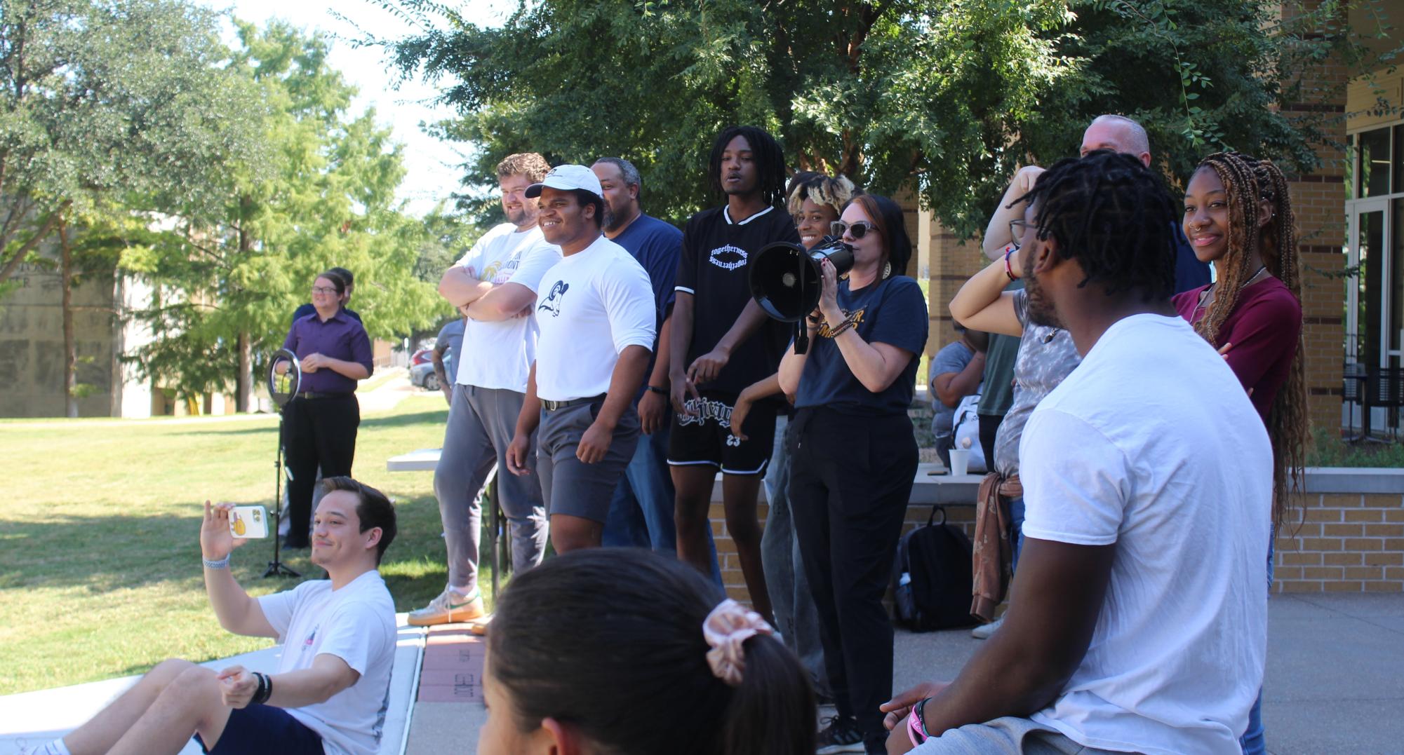 Dodgeball game engages students, staff 