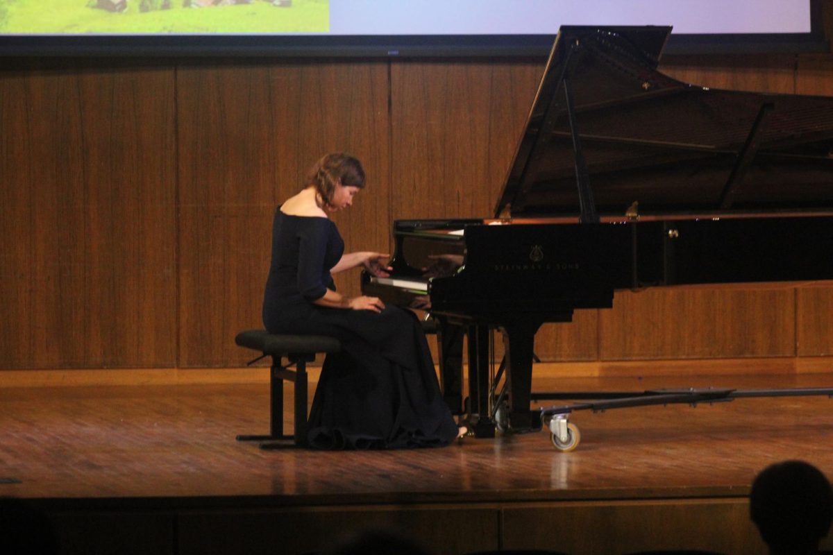 The faculty recital on Oct.25 presented pianist and chair of the Music Department Dr. Ilka Araujo.