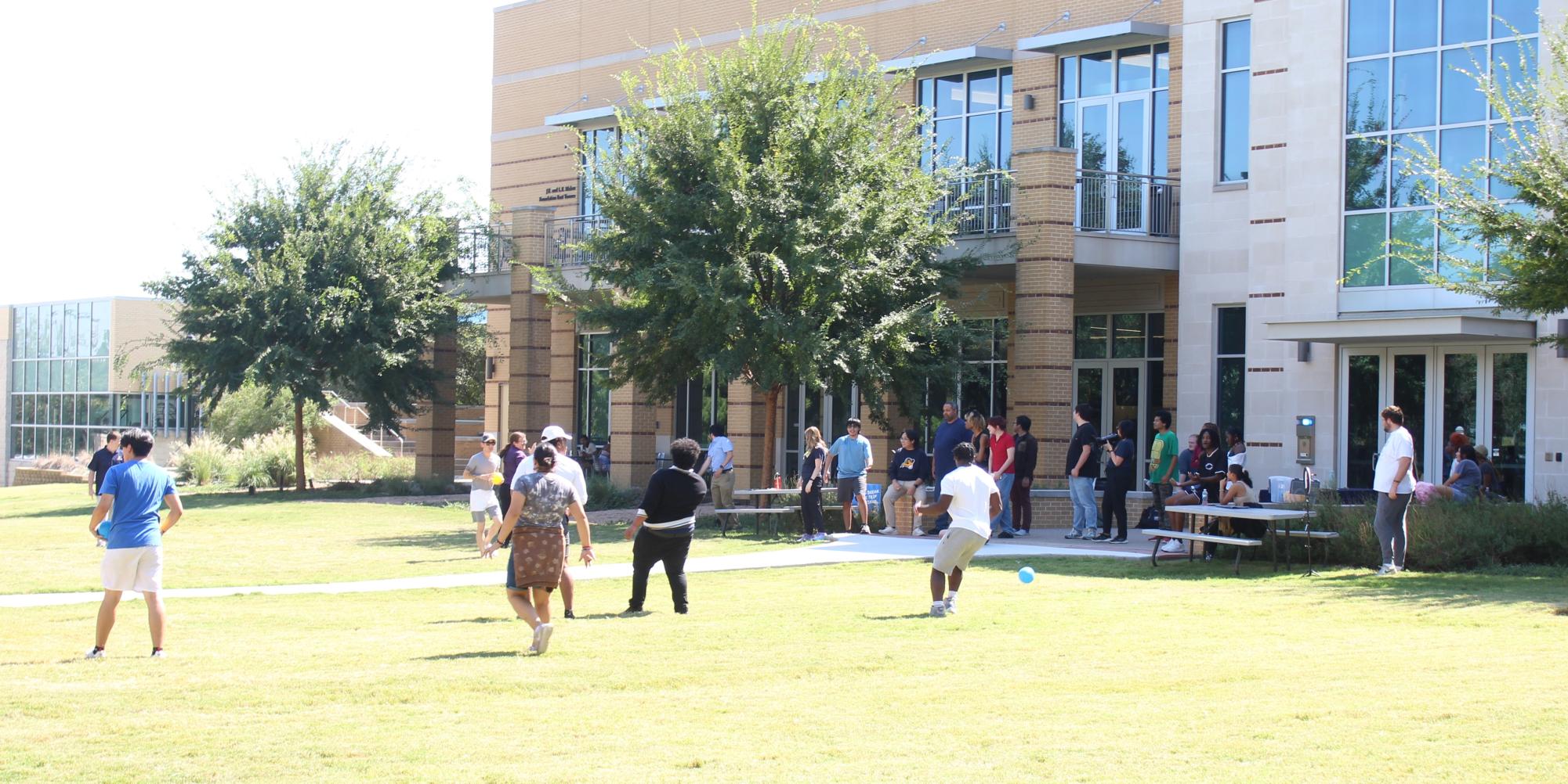 Dodgeball game engages students, staff 