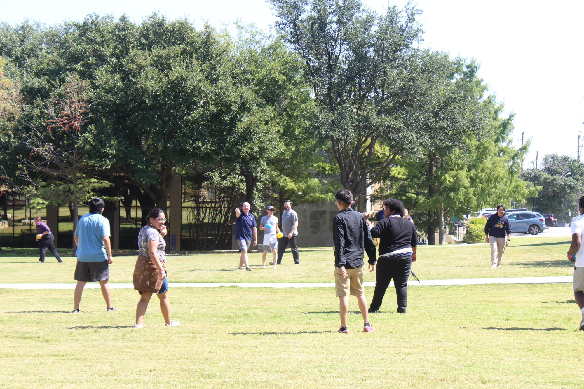 Dodgeball game engages students, staff 