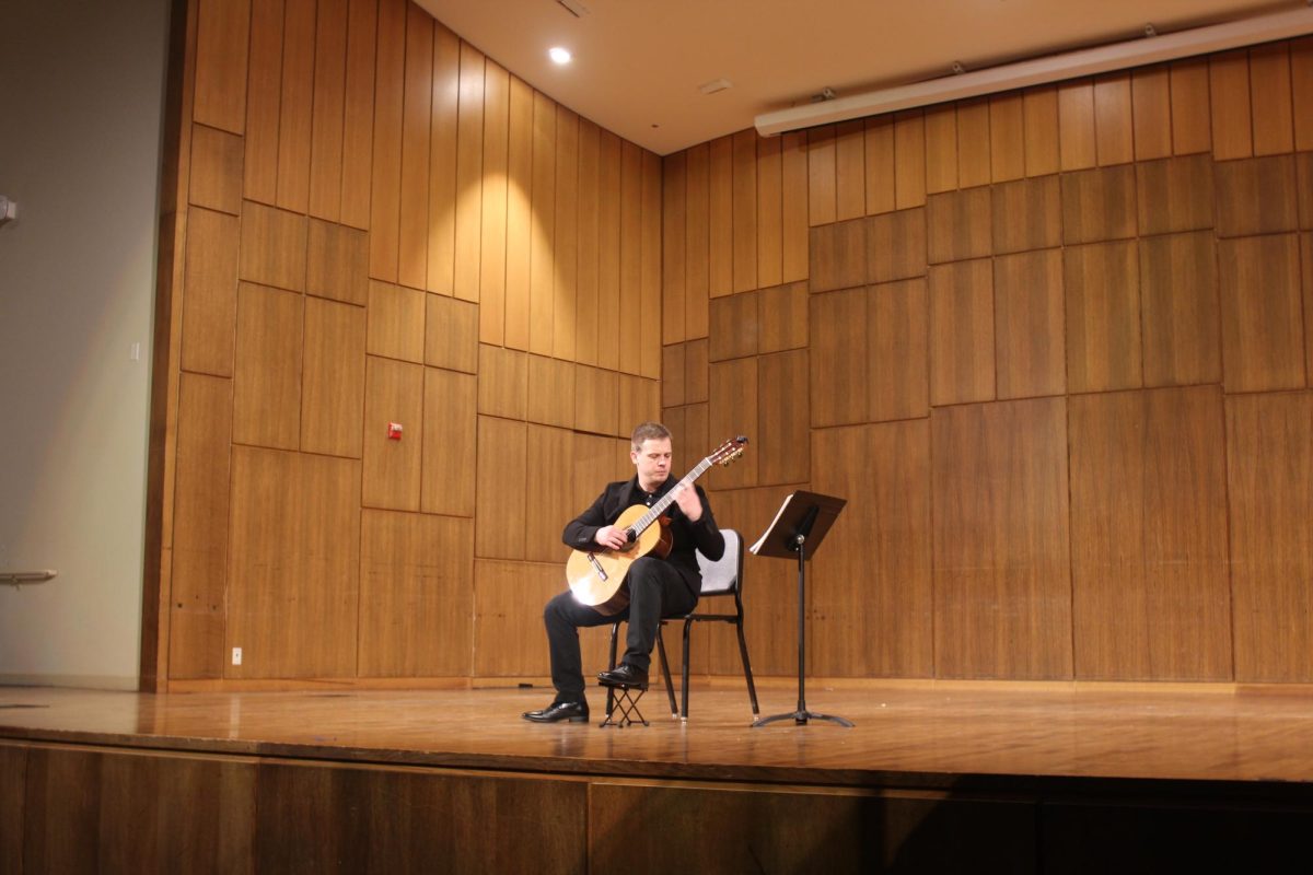 Senior Quinton Greschuk plays “Gavotte in A Major,” which he wrote.  