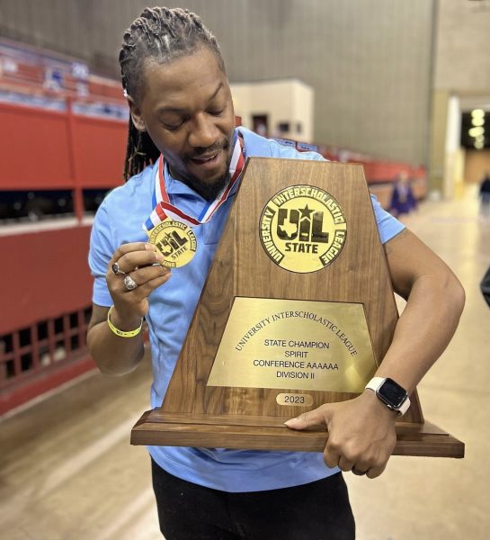 Terrance "Coach T" Davis has been head coach of the Texas Wesleyan cheer program since 2018. Photo courtesy of Terrance Davis