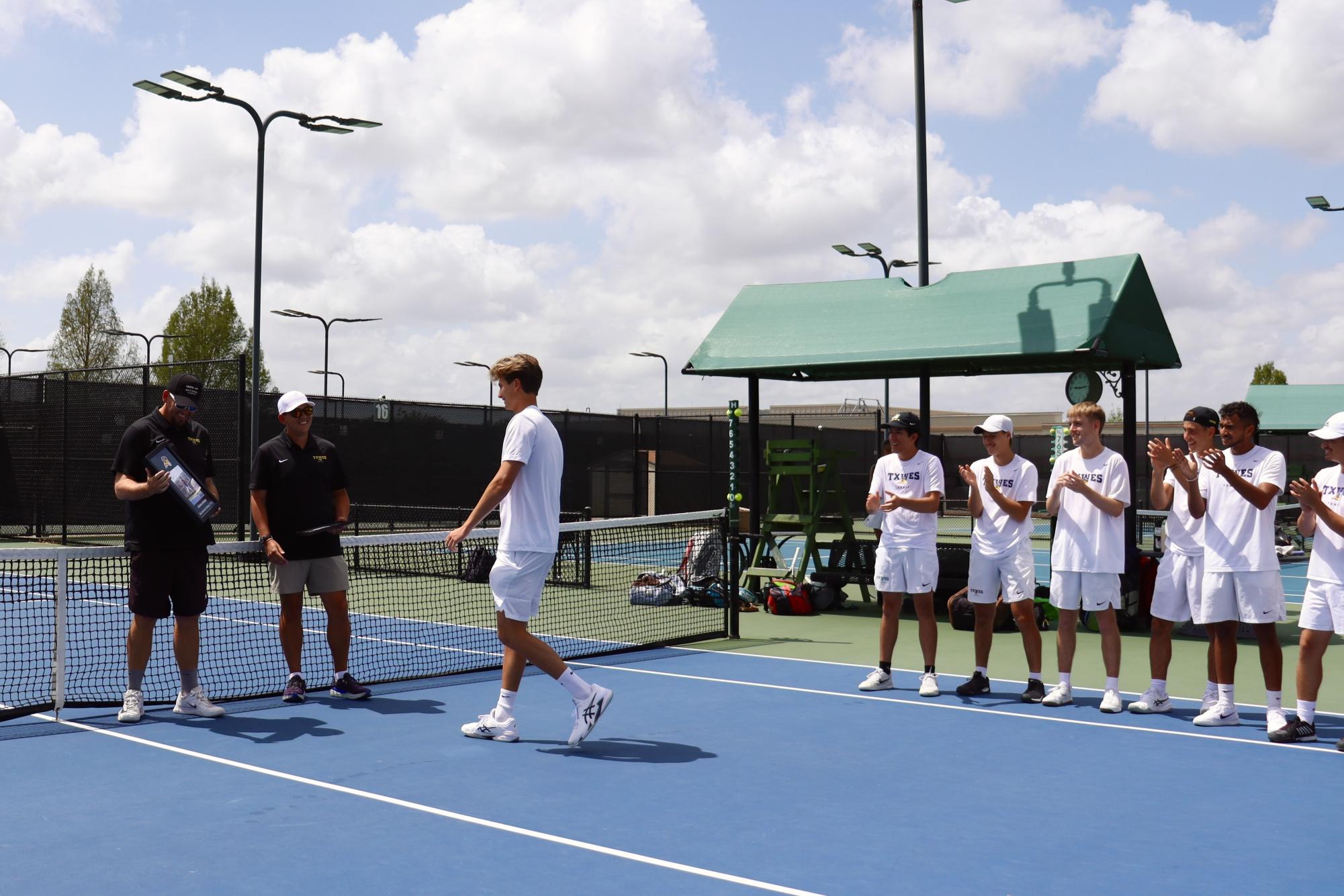 Rams tennis celebrates ‘bittersweet’ senior day