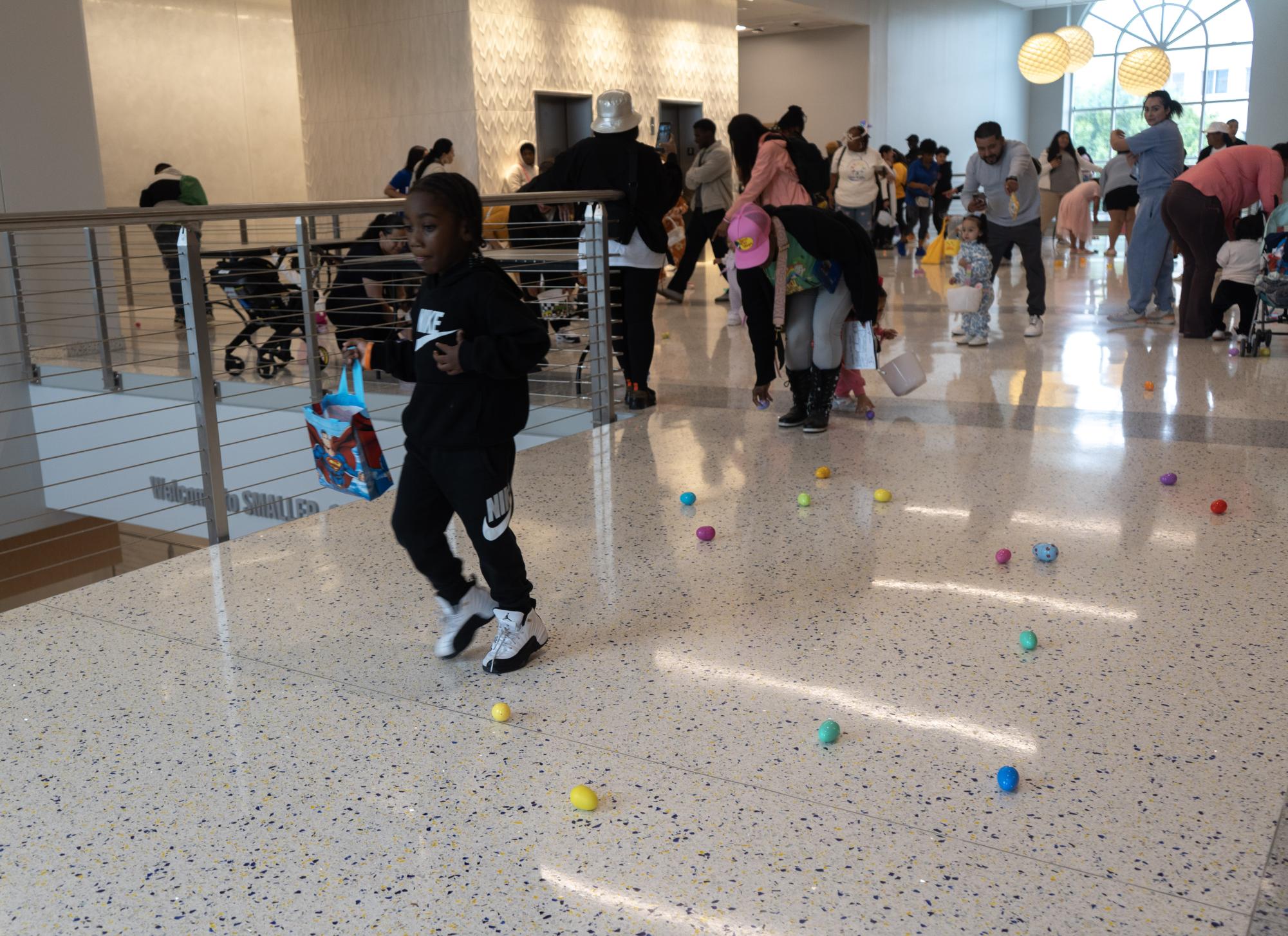 Hope 4 Kids celebrates Easter with the Polytechnic community despite rain at Texas Wesleyan University