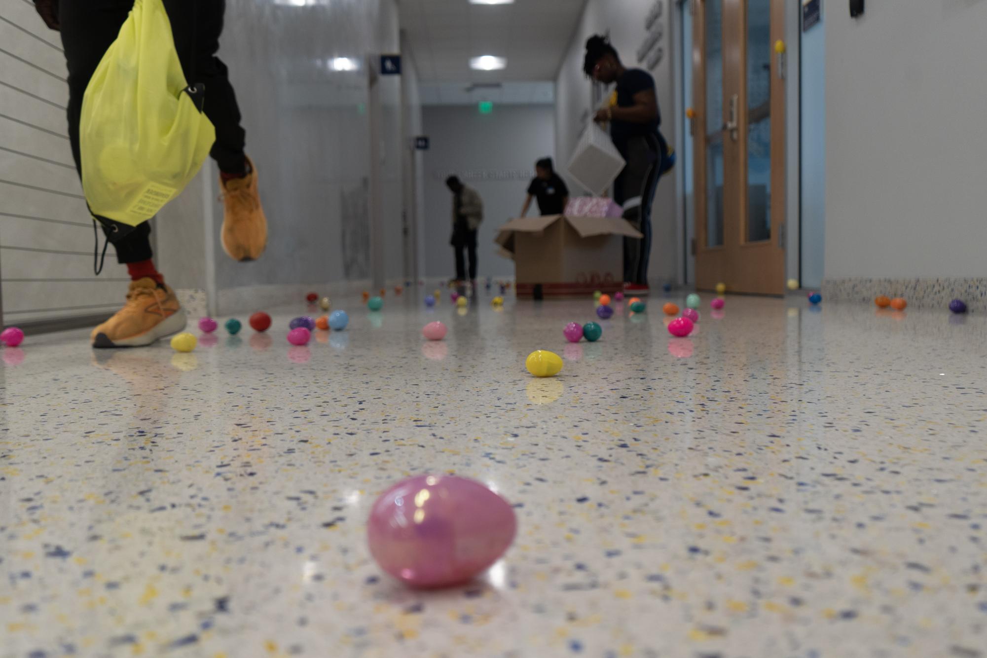 Hope 4 Kids celebrates Easter with the Polytechnic community despite rain at Texas Wesleyan University