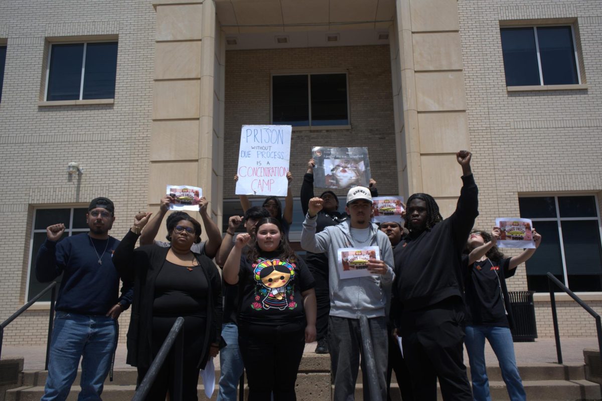 Latinx Student Association stages anti-ICE protest on Kay Granger Mall